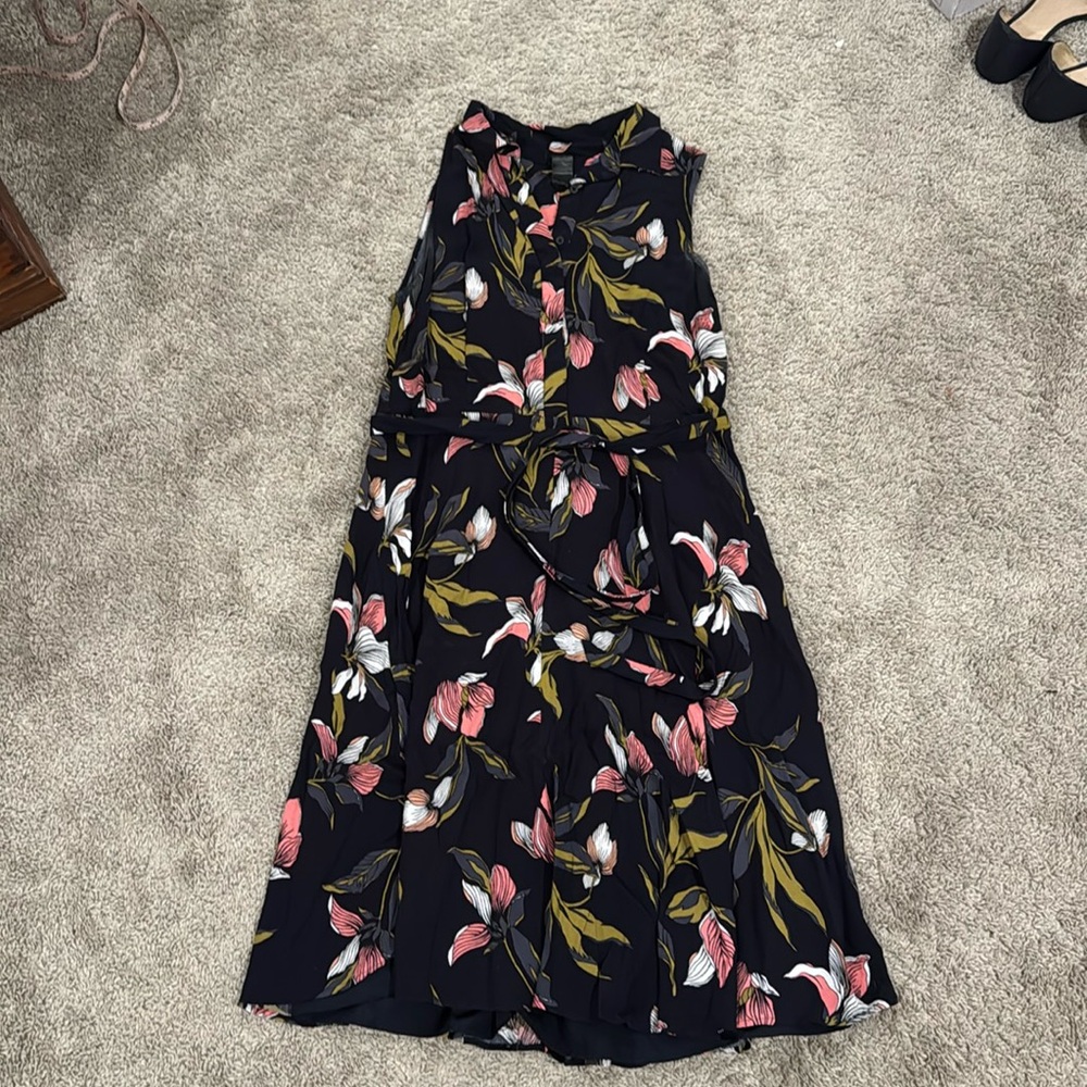 Collared sleeveless Ann Taylor Factory Dress